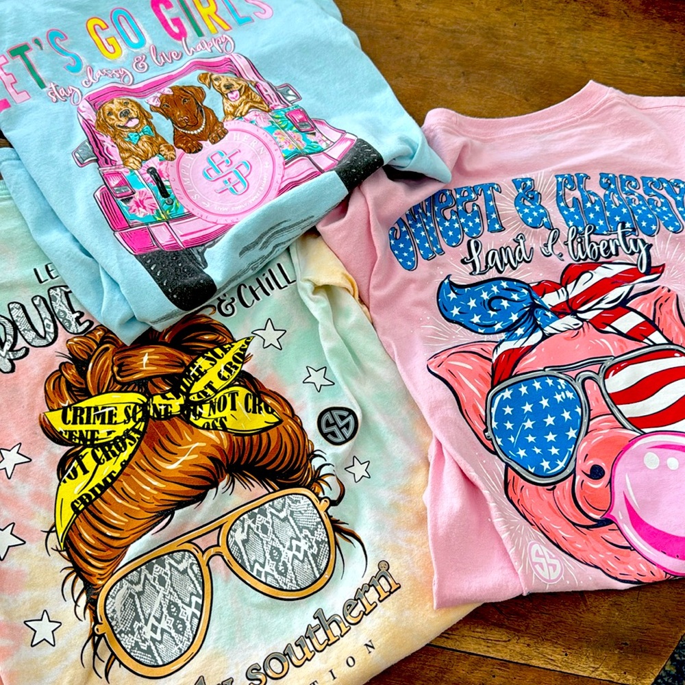 Set of 3 Simply Southern tees